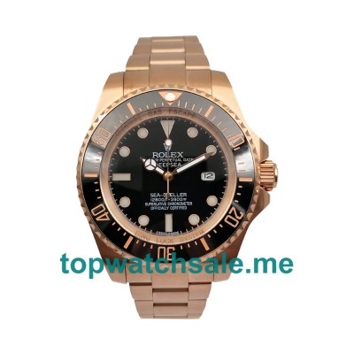 44MM Men Rolex Sea-Dweller Deepsea 126660 Black Dials Replica Watches UK