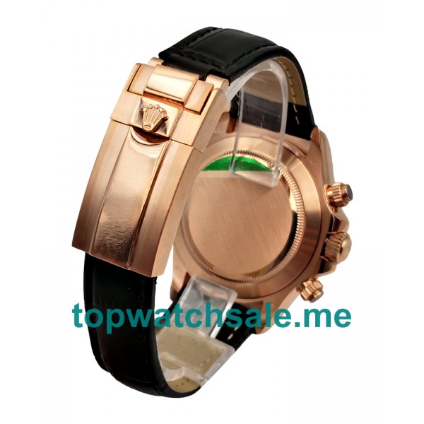 40MM Swiss Men Rolex Daytona 116515 Black Dials Replica Watches UK