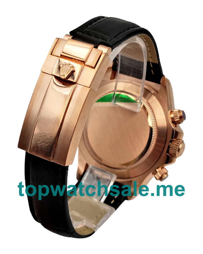 40MM Swiss Men Rolex Daytona 116515 Black Dials Replica Watches UK