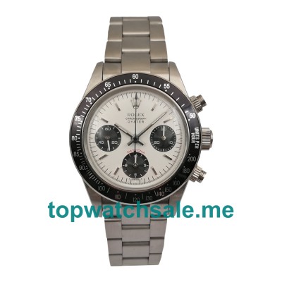 40MM Swiss Men Rolex Daytona Ref.6263 White Dials Replica Watches UK