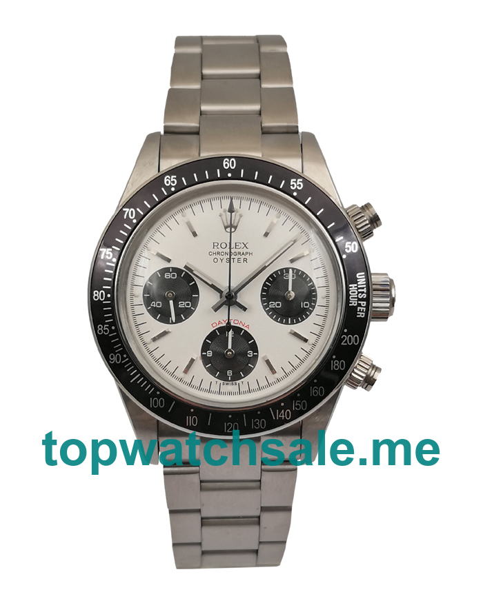 40MM Swiss Men Rolex Daytona Ref.6263 White Dials Replica Watches UK