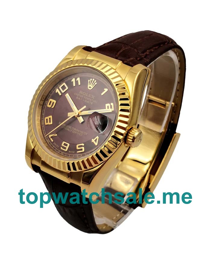 36MM Men Rolex Datejust 116238 Coffee Dials Replica Watches UK