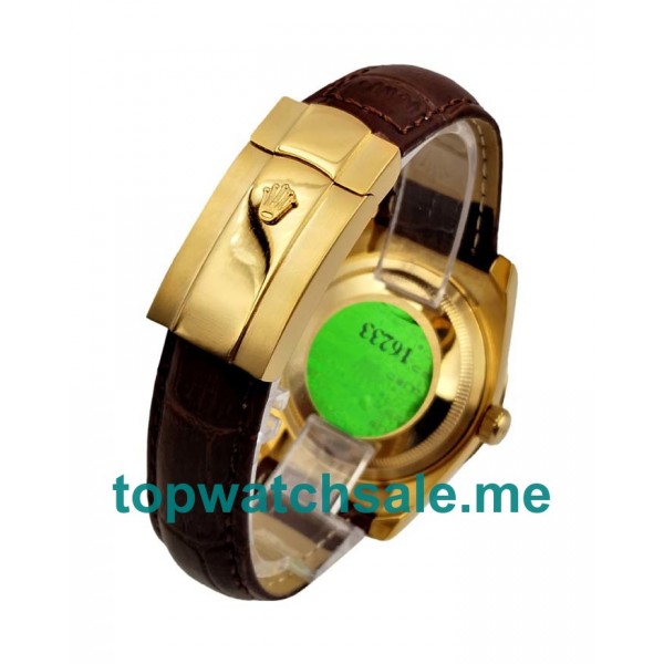 36MM Men Rolex Datejust 116238 Coffee Dials Replica Watches UK