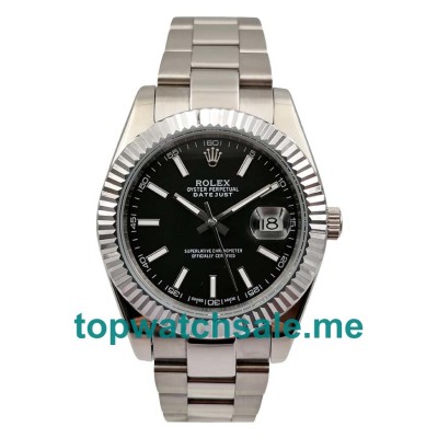 41MM Men Rolex Datejust II 116334 Black Dials Replica Watches UK