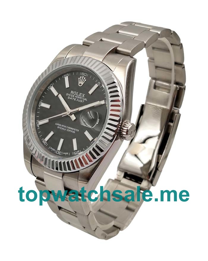 41MM Men Rolex Datejust II 116334 Black Dials Replica Watches UK