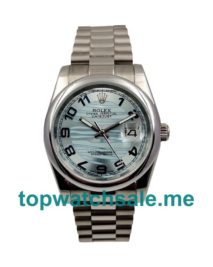 36MM Men Rolex Datejust 116200 Blue Dials Replica Watches UK