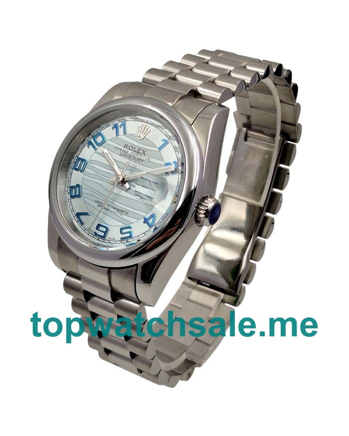 36MM Men Rolex Datejust 116200 Blue Dials Replica Watches UK