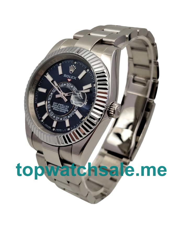 42MM Men Rolex Sky-Dweller 326934 Black Dials Replica Watches UK