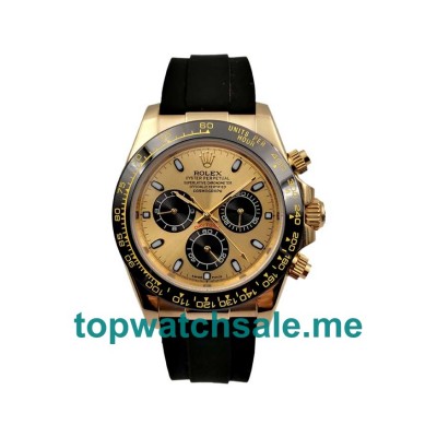 40MM Men Rolex Daytona 116518 LN Champagne Dials Replica Watches UK