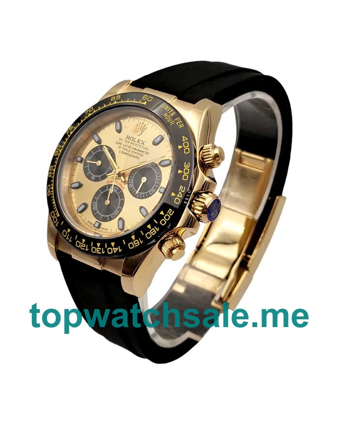 40MM Men Rolex Daytona 116518 LN Champagne Dials Replica Watches UK