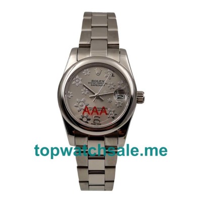 31MM Men And Women Rolex Datejust 178240 Gray Dials Replica Watches UK